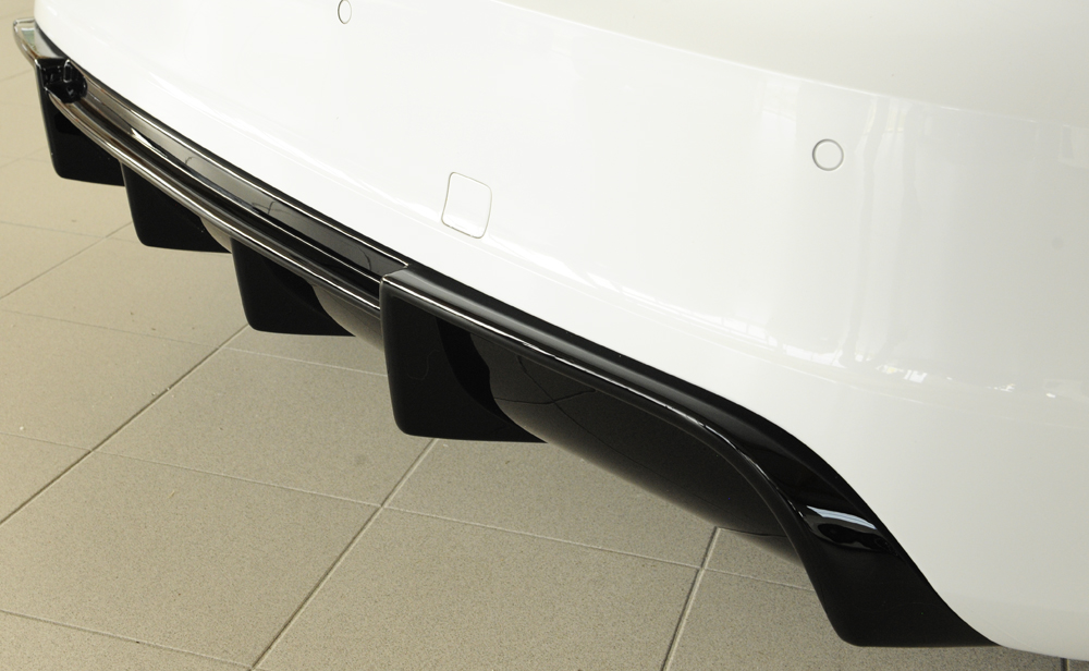 Diffuser passend voor Audi A3 S-line Sportback / Hatchback 8V 12-16 Rieger Glans Zwart