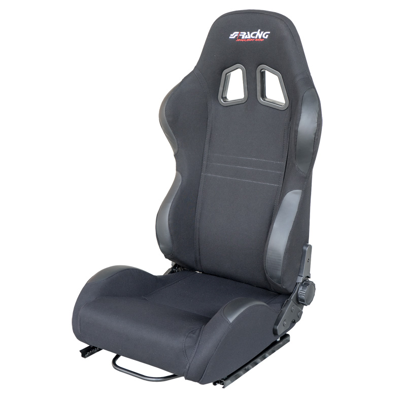 Simoni Racing Sport Seat Jenson - Black - Dual-Side Reclinable - incl. Sliders