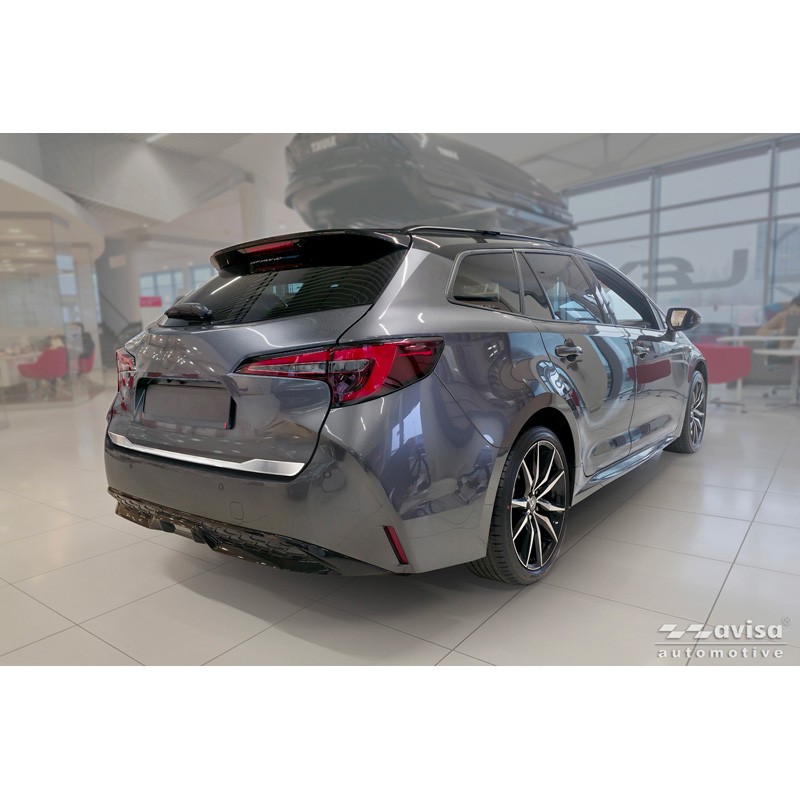 Avisa Brushed Stainless Steel Trunk Tailgate Trim Cover  Toyota Corolla Touring Sports (E21) 2019-