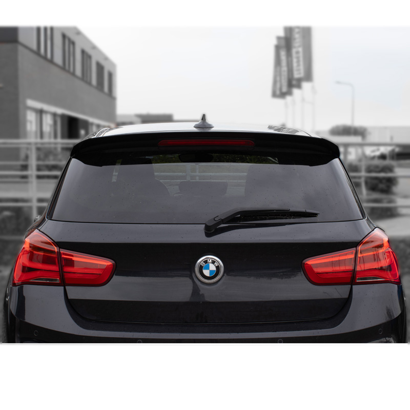 Roof spoiler  BMW 1-Series F20/F21 3/5-doors 2011-2019 (ABS Glossy Black)
