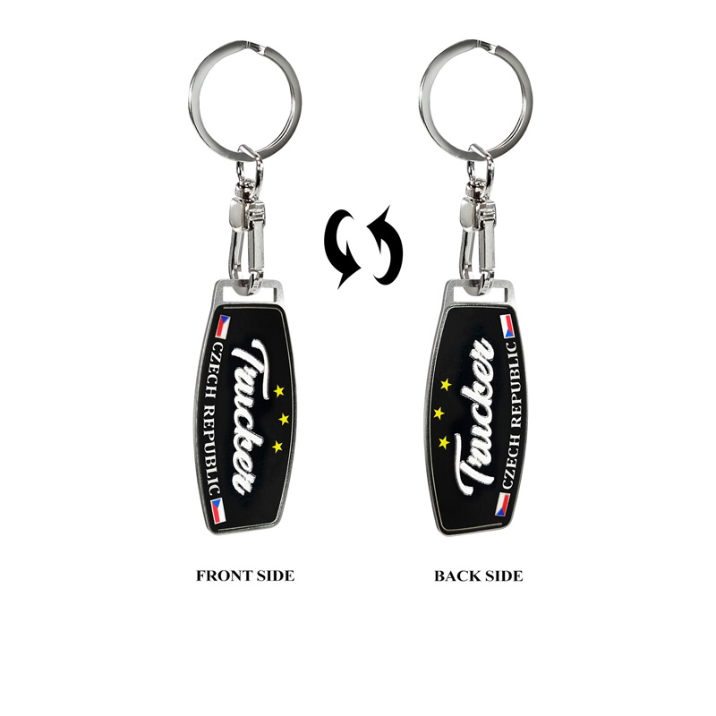 Stainless steel key chain - Trucker/Czech Republic