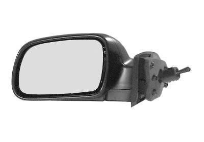 spiegel, bol glas, in primer, met temp sensor,rechts Peugeot 307