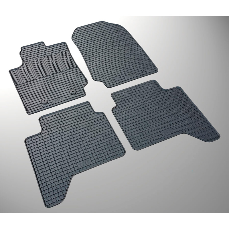Rubber car mats set  Ford Ranger 2012- (4-pieces + fixing system)