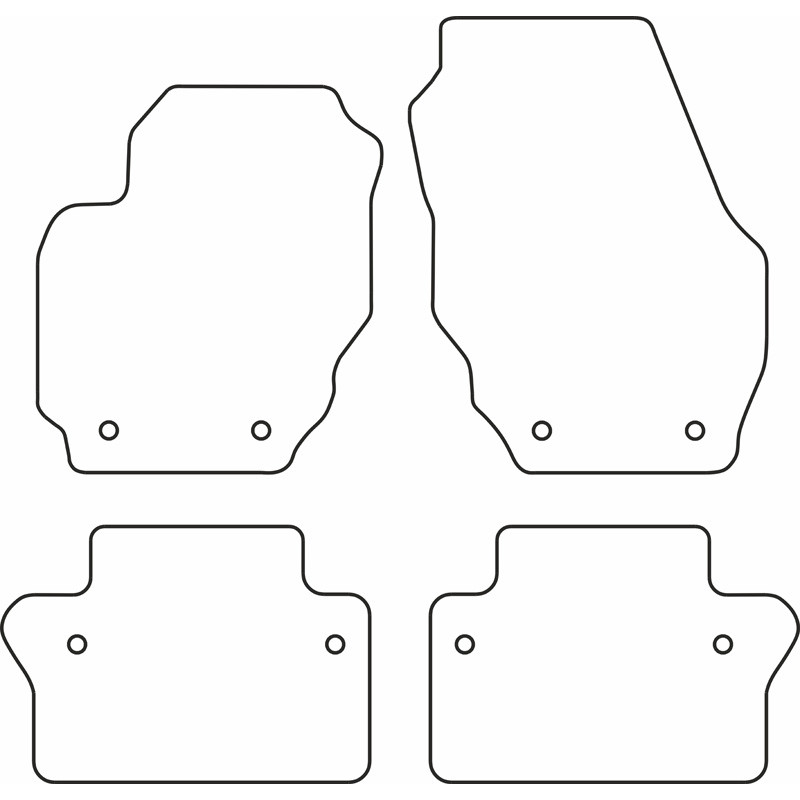 Set car mats  Volvo V70 & XC70 2008-2016