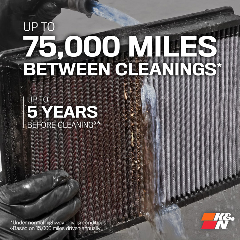 K&N Replacement Air Filter  Ford Transit / Tourneo Custom 2023- & Volkswagen Transporter T7 2024- 2.0 Diesel & 2.5 Petrol PHEV (33-3198)