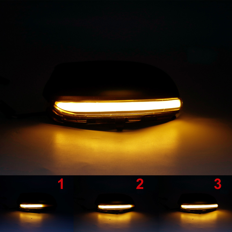 Set LED Side-Mirror Indicators  Volkswagen Golf VI 2008-2012 & Touran 2010-2015 - Smoke - incl. Dynamic Running Light