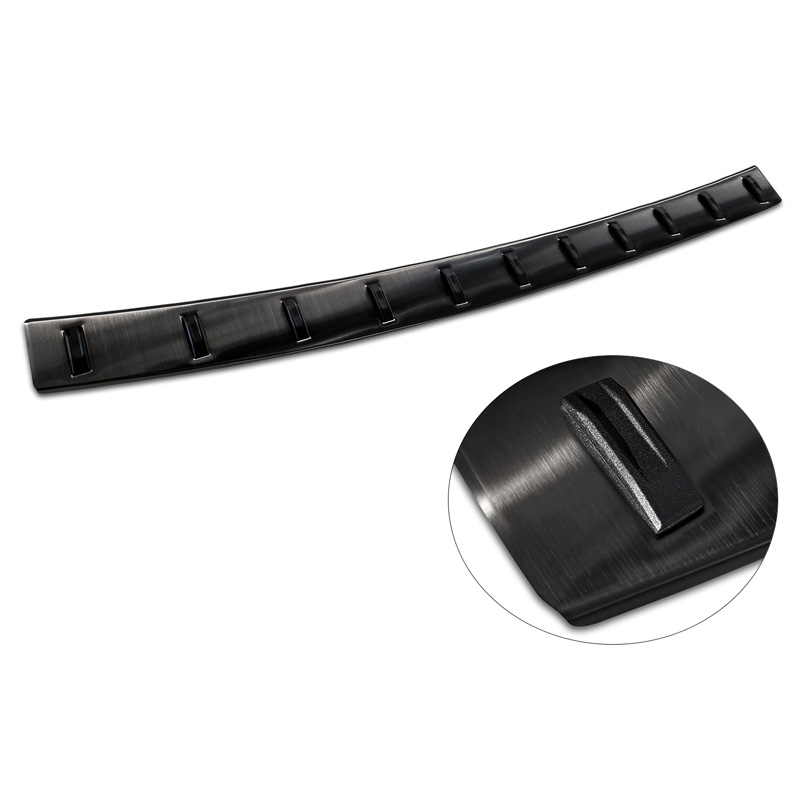 Black Stainless Steel Rear bumper protector  Mercedes GLC (X253) 2015-2019 & Facelift 2019- 'STRONG EDITION'