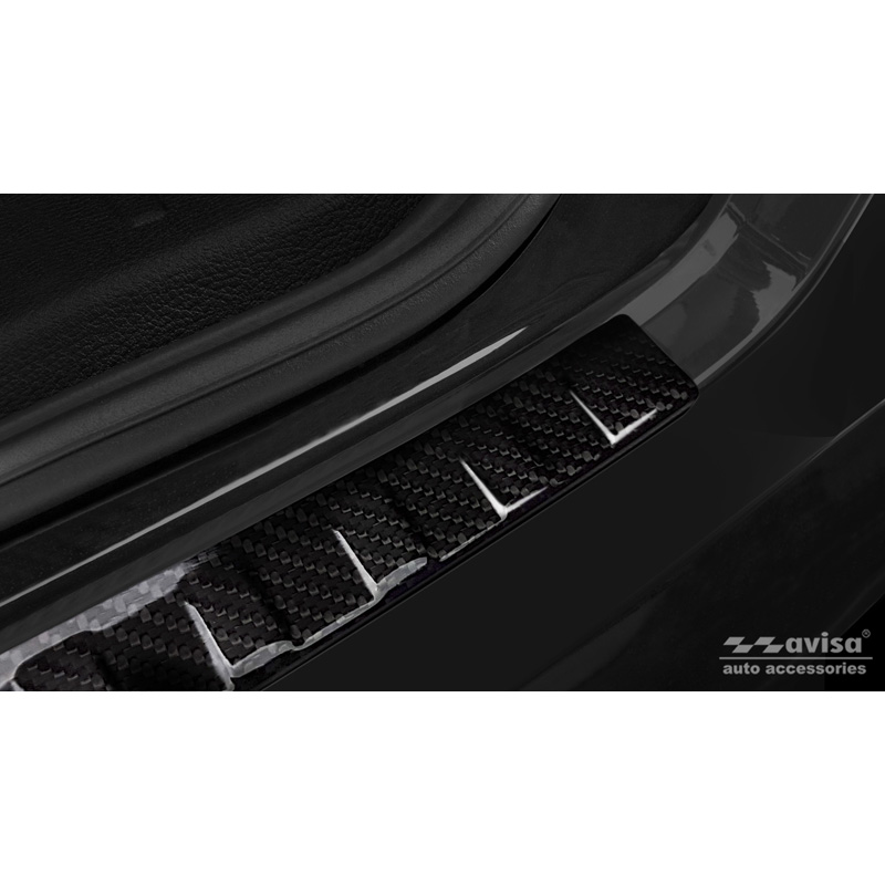 Real 3D Carbon Rear bumper protector  BMW X4 F26 2014-2018 'Ribs'