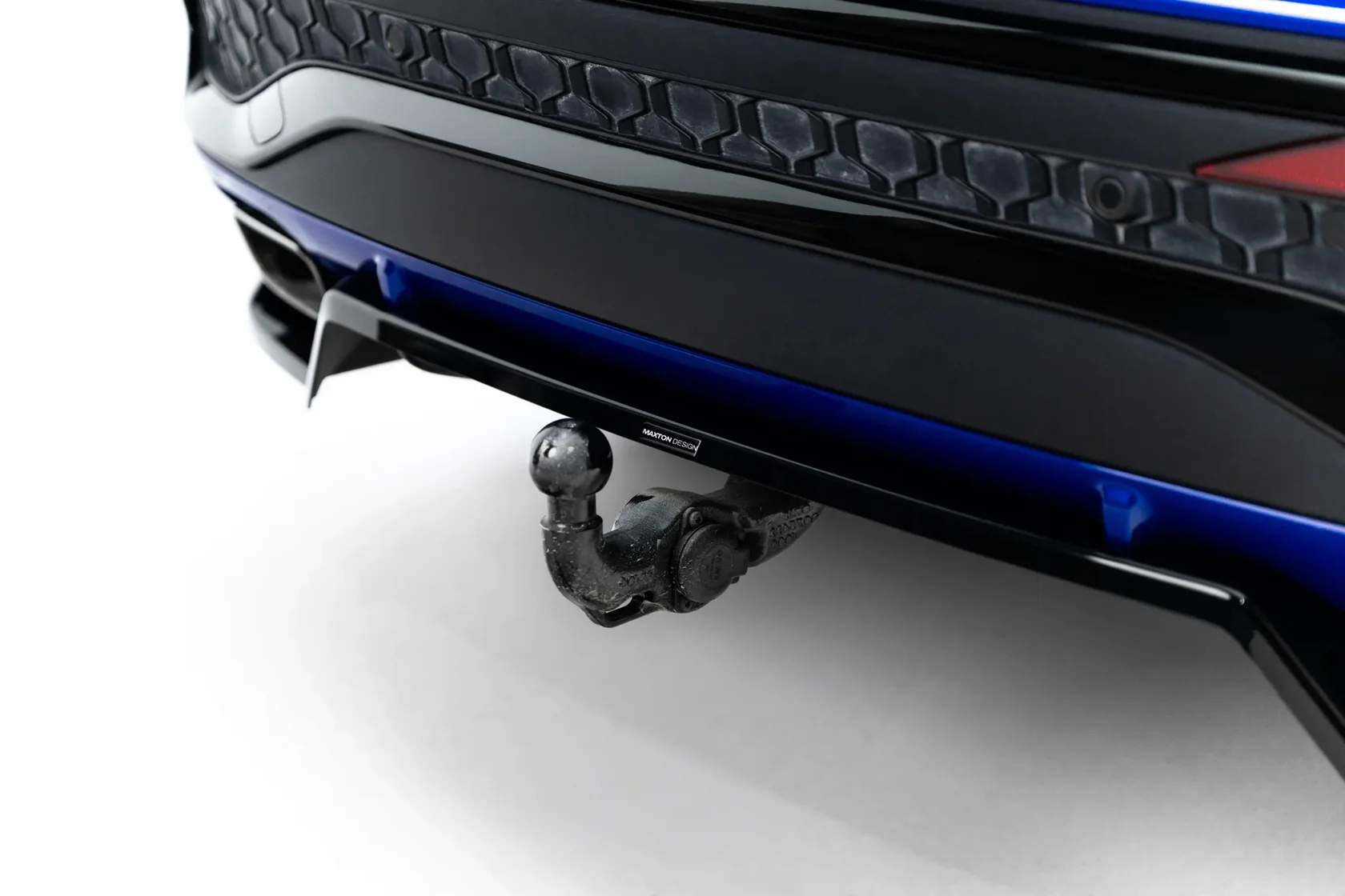 Diffuser passend voor Audi Q5 S-Line Sportback / SUV Mk3 2024 - Maxton Glans Zwart