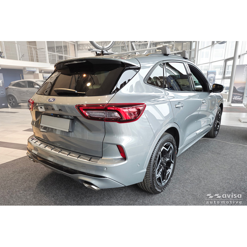 Avisa Stainless Steel STRONG EDITION Rear Bumper Protector  Ford Kuga III ST-Line / Vignale 2019-2024 & Facelift 2024- - Silver