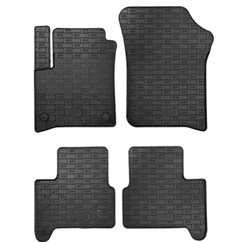 Rubber car mats set  Volkswagen e-Up / Skoda e-Citigo / Seat e-Mii 2019- (4-pieces + fixing system)