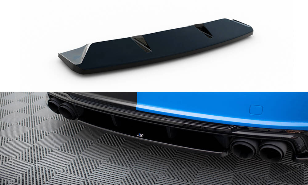 Diffuser passend voor Audi TTS 8S Maxton Glans Zwart