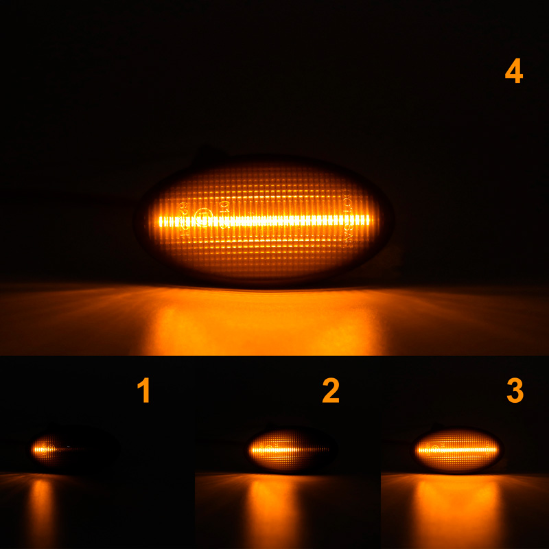 Set LED Side Indicators  Suzuki/Opel/Fiat various models - Smoke - incl. Dynamic Running Light