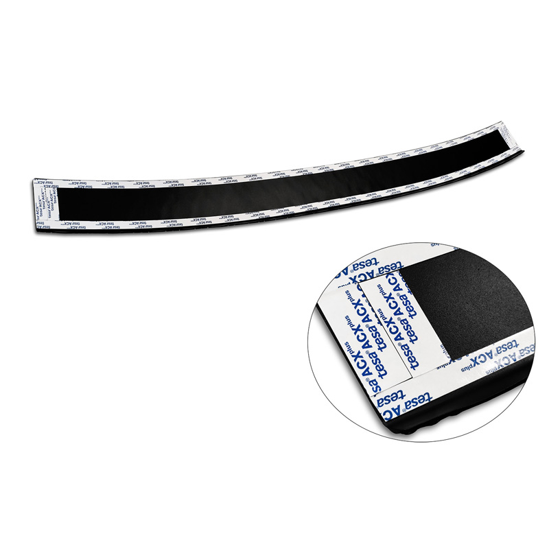 Matt Black Aluminum Rear bumper protector  Skoda Octavia III Kombi Facelift 2017-2020 'Riffled Plate'