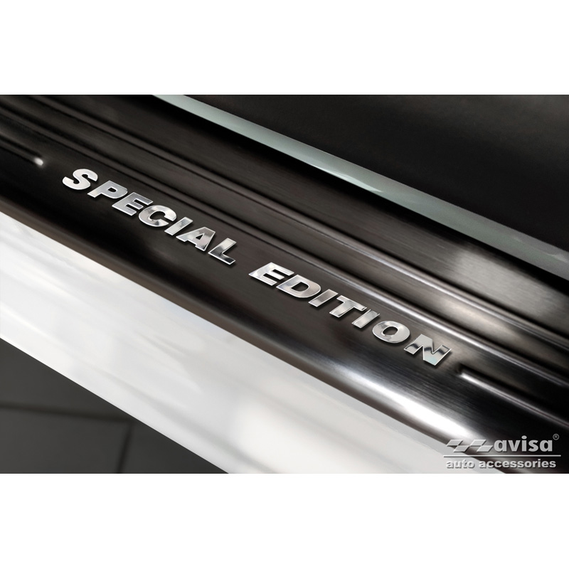 Black Inox door sill protectors  Opel Mokka 2020- - 'Special Edition' - 4-pieces