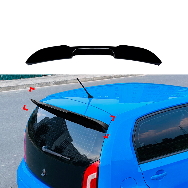 Roof spoiler (Spoiler Cap)  Volkswagen Up! excl. GTi & Seat Mii & Skoda Citigo 2011- (ABS Glossy Black)