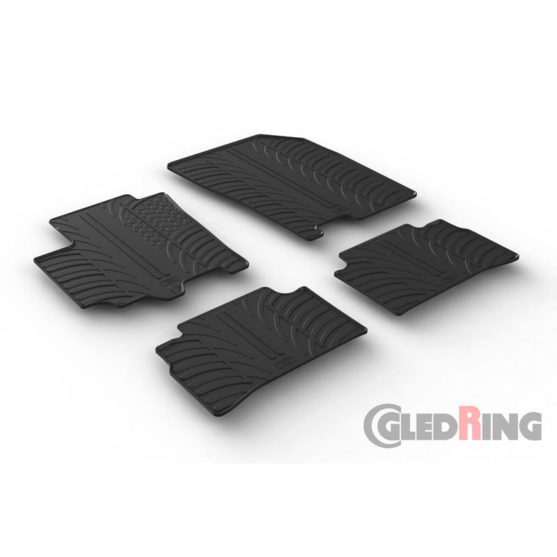 Rubber car mats set  Suzuki Vitara 2015- (manual) (T profile 4-pieces)