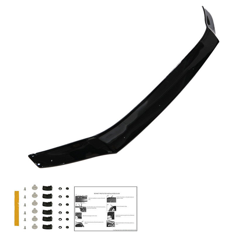 Bonnet Protector  Volkswagen Crafter MK2 2016- & MAN TGE MK1 PreFacelift 2016- - Gloss black
