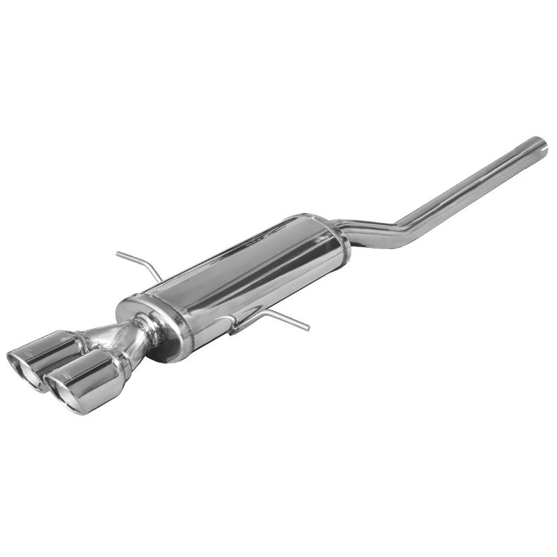 100% Inox Sport Exhaust  Mini R56 1.6 Cooper S (184HP) 2011- Ø55mm 2x80mm X-Race