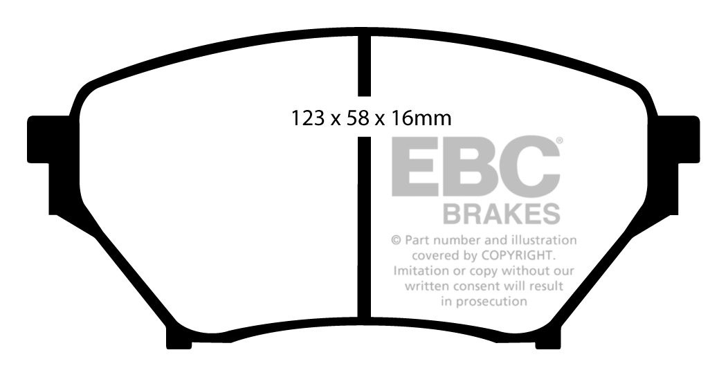 EBC Brakes LOTUS Elan 2+2 1.6 130/4 71-74 Remblokken achterzijde