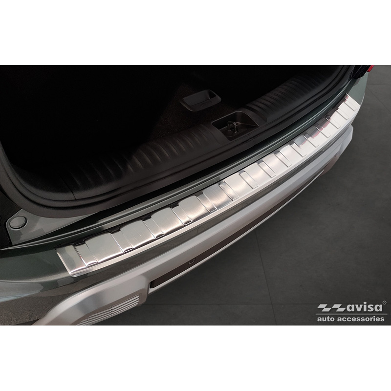 Stainless Steel Rear bumper protector  SsangYong Torres (J100) 2022- 'Ribs'