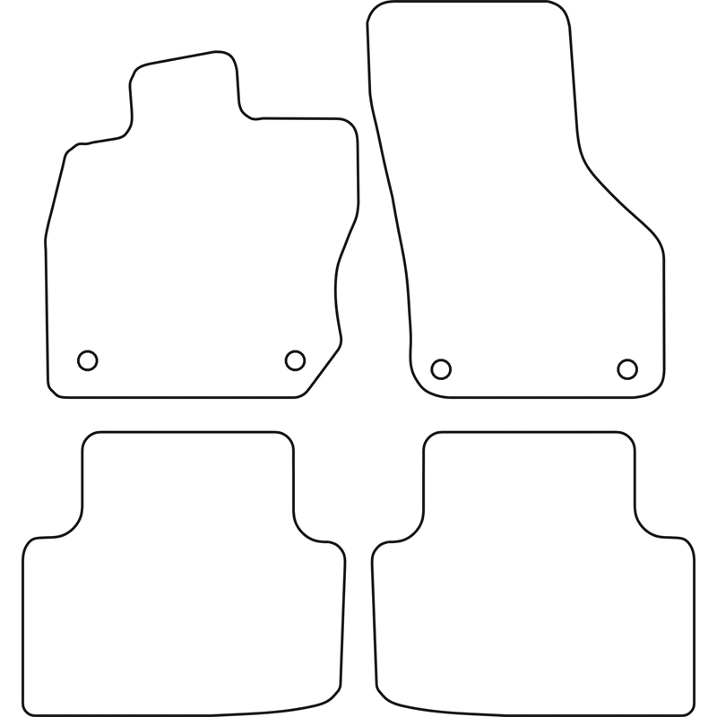 Set car mats  Skoda Octavia IV (NX3) Sedan/Kombi e-Tec 2020-