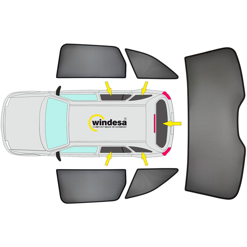 SunClip Privacy & Sun protection  Mercedes E-Class W214 Kombi 2023-