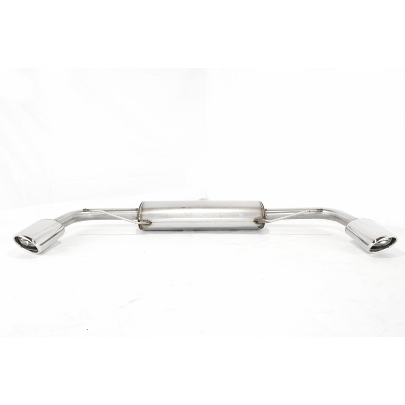 Double stainless steel sport exhaust  Audi TT 8J 1.8 TFSI 118kW/2.0 TFSI 147kW 2007- 120x80mm