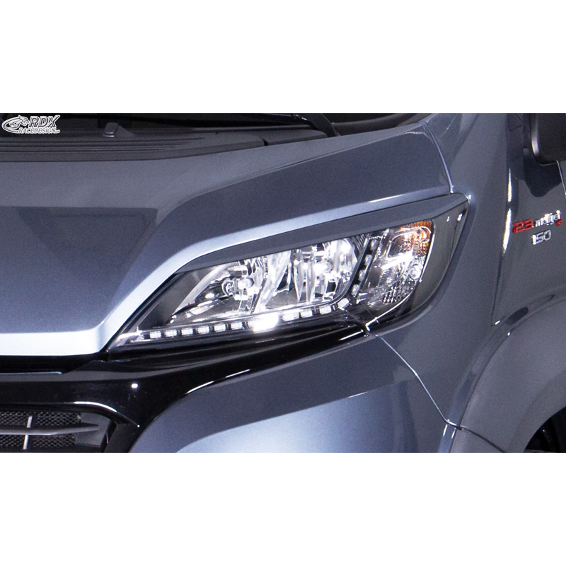 Head light spoilers  Citroën Jumper & Fiat Ducato & Peugeot Boxer 2014- & Opel Movano 2021- (ABS)