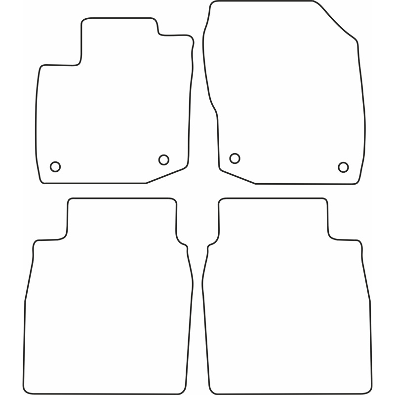 Set car mats  Honda Civic 3/5 doors 2012-2017