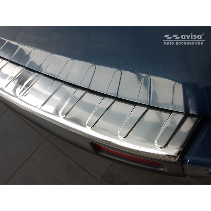 Stainless Steel Rear bumper protector  Ford Transit/Tourneo Custom 2012-2018 & 2018-2023 'Ribs'