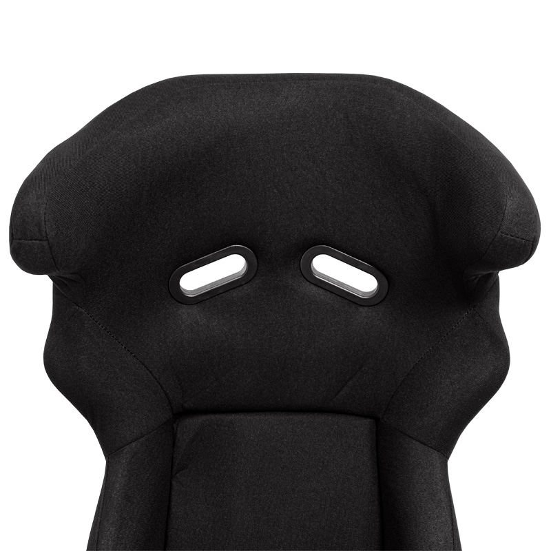 Sport seat 'FS' - Black - Non-reclinable fibreglass back-rest - incl. slides