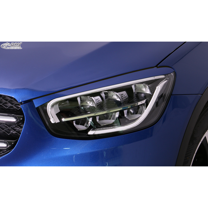 RDX Head light spoilers  Mercedes GLC (X253) 2015-2022 & GLC Coupé (C253) 2016-2023 (ABS)