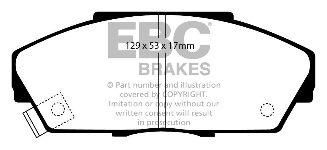 EBC Brakes HONDA Civic CRX 1.6 VTec (EE8) 90-92 Remblokken voorz