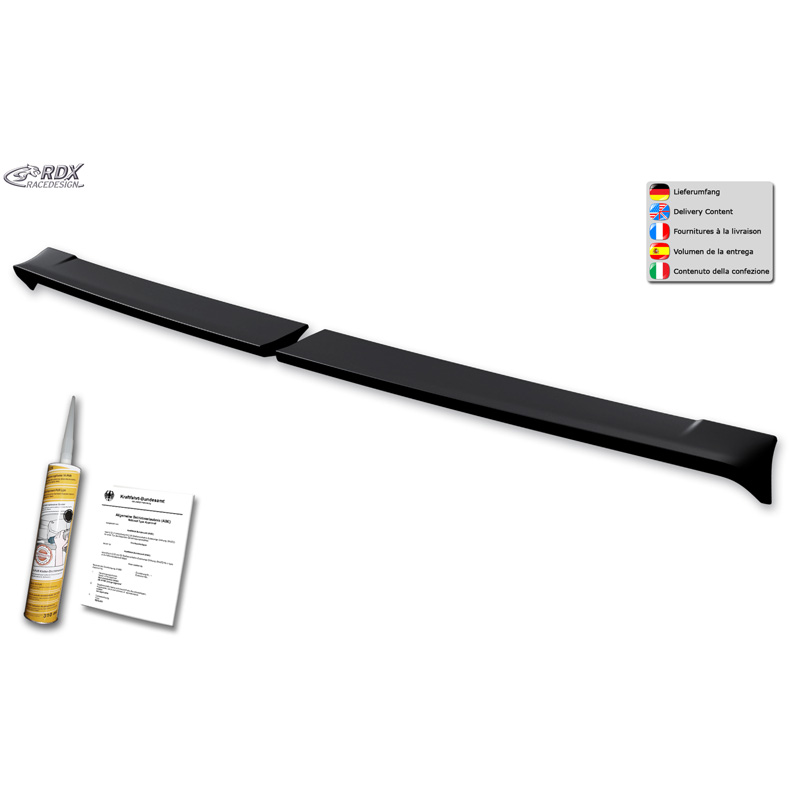 RDX Racedesign Roof spoiler  Renault Master 2010-2024 / Opel Movano 2010-2021 / Nissan NV400 2010-2021 / Nissan Interstar 2021-2024 (H2) (with 2 barn doors) (PU)