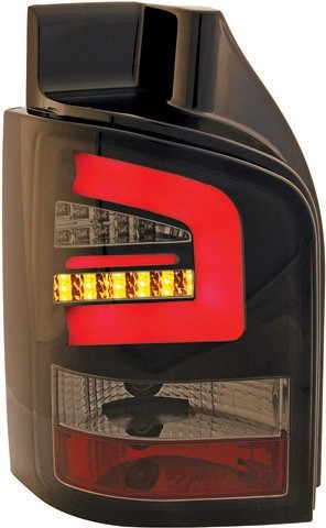 Tail Lights VW Bus T5 with Tube and LED Clear/Smoke/Black