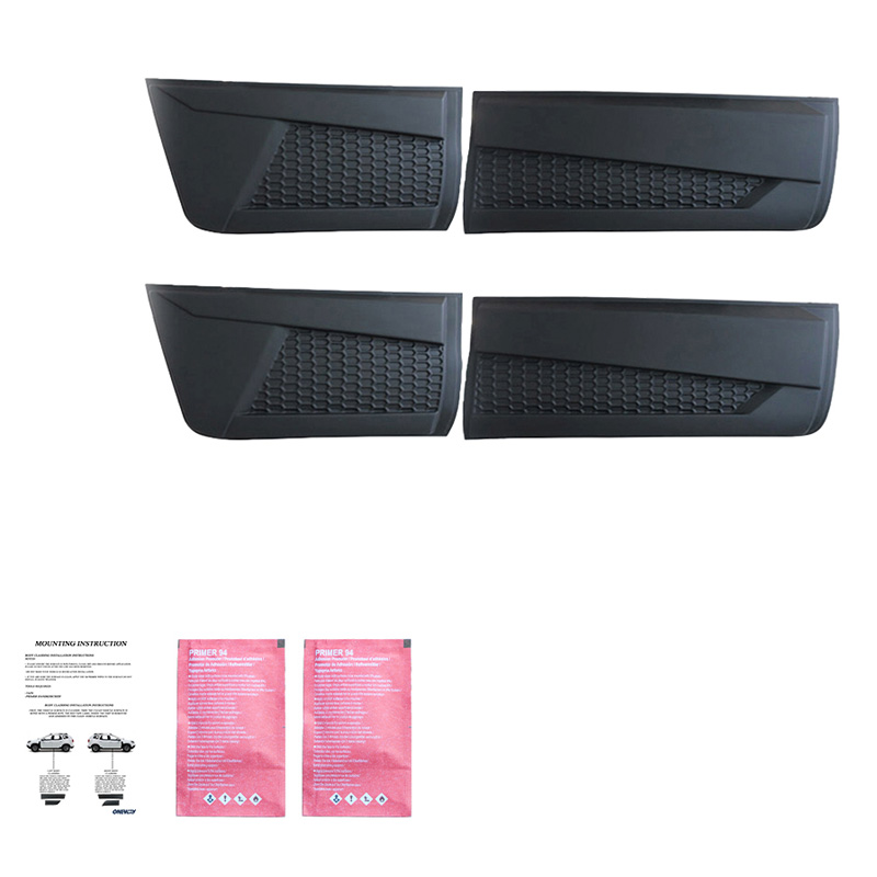 Body Cladding  Nissan Navara NP300 (D23) 2014-2021 (Jumbo) - Matt black