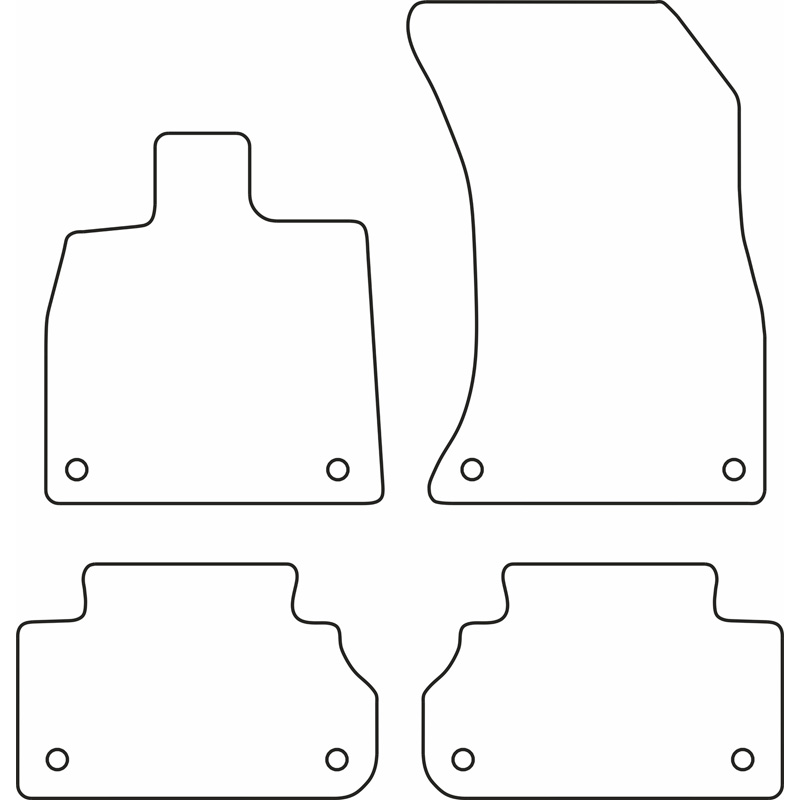 Set velour car mats  Audi Q5 (FY) 2017-