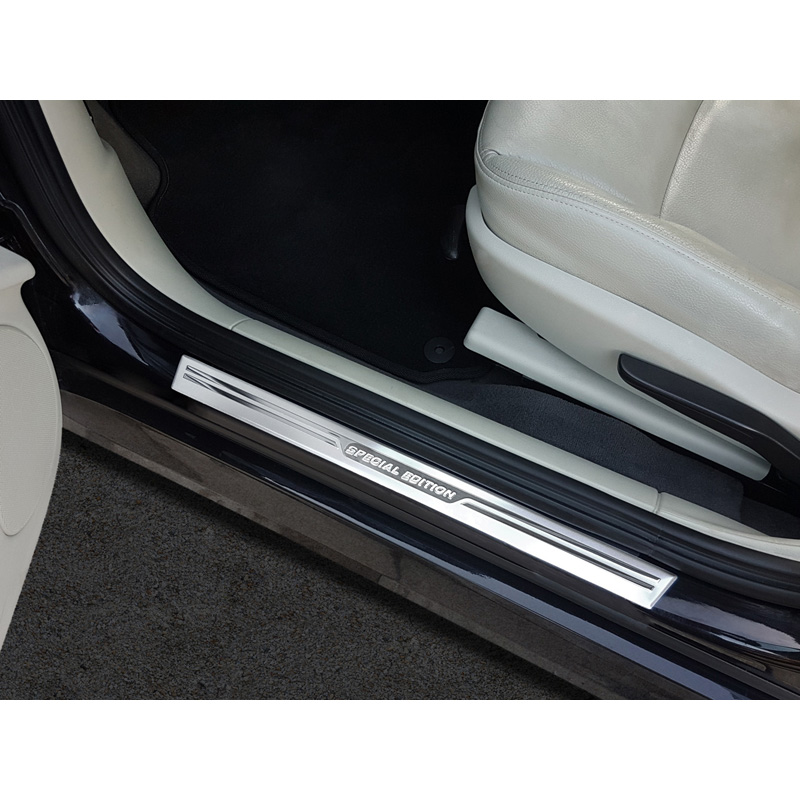 Universal Door Sill Protector Set 'Special Edition' Aluminium/Silver - 2-Pieces - 54 x 4 cm