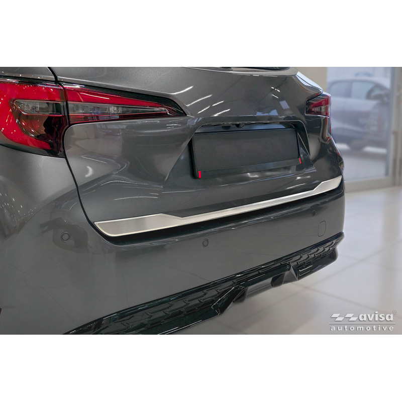 Avisa Brushed Stainless Steel Trunk Tailgate Trim Cover  Toyota Corolla Touring Sports (E21) 2019-