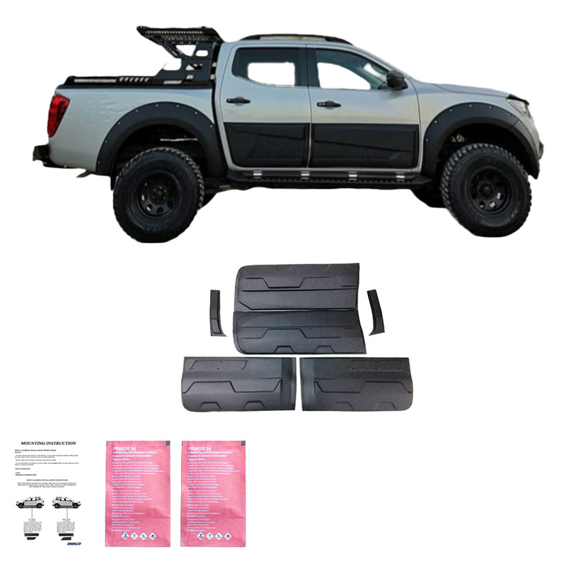 Body Cladding  Ford Ranger T6/T7/T8 2012-2022 (Jumbo) - Gloss black