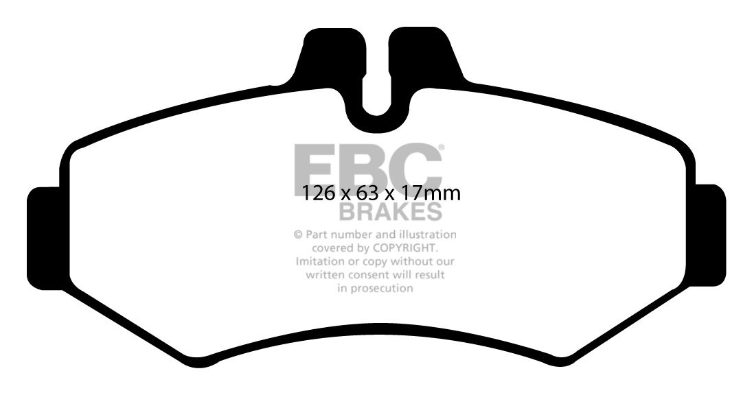 EBC Brakes VW BEDRIJFSWAGEN LT 32 2002-2006 Remblokken achterzij