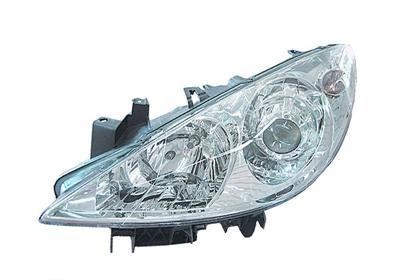 koplamp, Valeo, H7+H1, incl stelmotortje, links Peugeot 307, 200