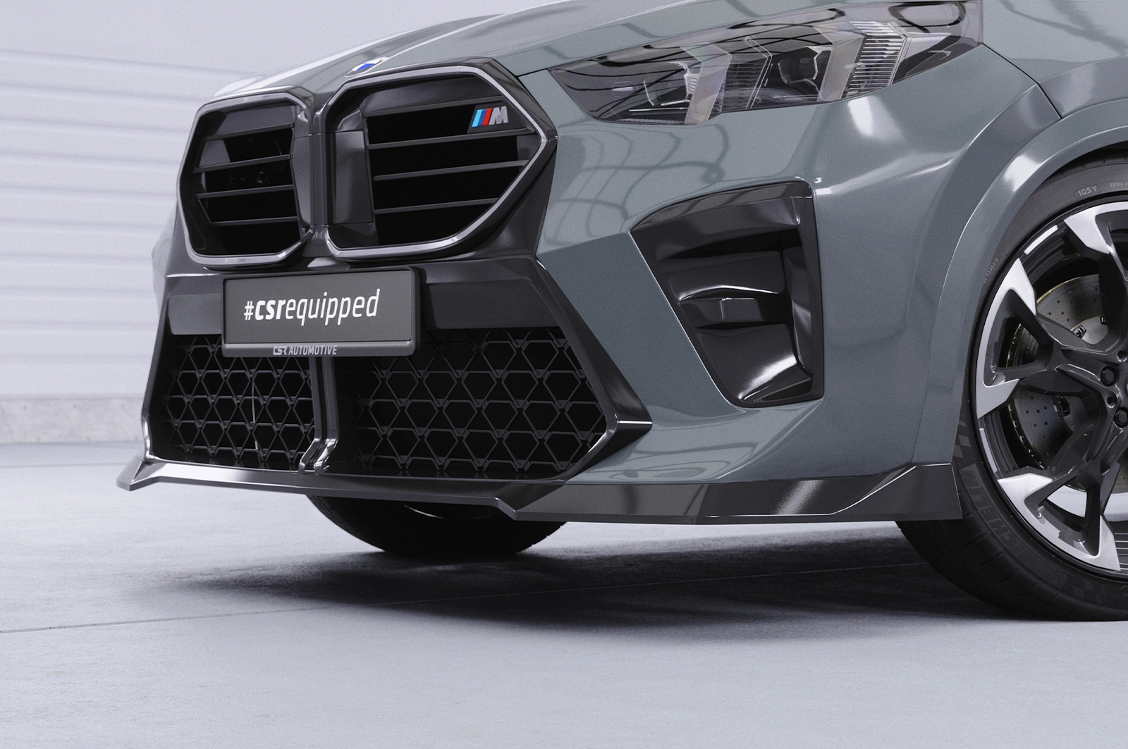Voorspoiler passend voor BMW X2 / iX2 (U10) glans zwart