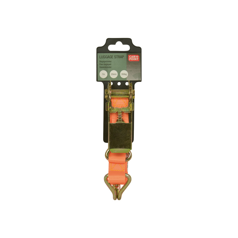 Carpoint Ratchet Strap with Hooks 7m