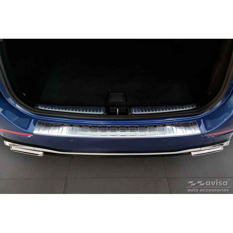 Stainless Steel Rear bumper protector  Mercedes C-Class AMG Estate (S206) 2021- 'Ribs'