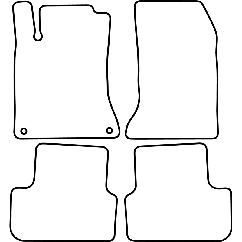Set car mats  Mercedes B-Class W246 2012-