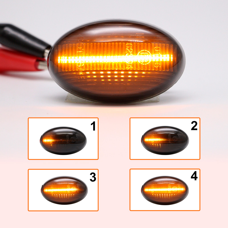 Set LED Side Indicators  Mercedes A-Class W168 / Vito W639 / Vito W447 / Citan W415 - Smoke - incl. Dynamic Running Light