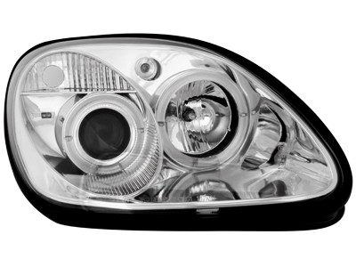 Headlights Mercedes SLK 95-.. Angel Eyes Chrome