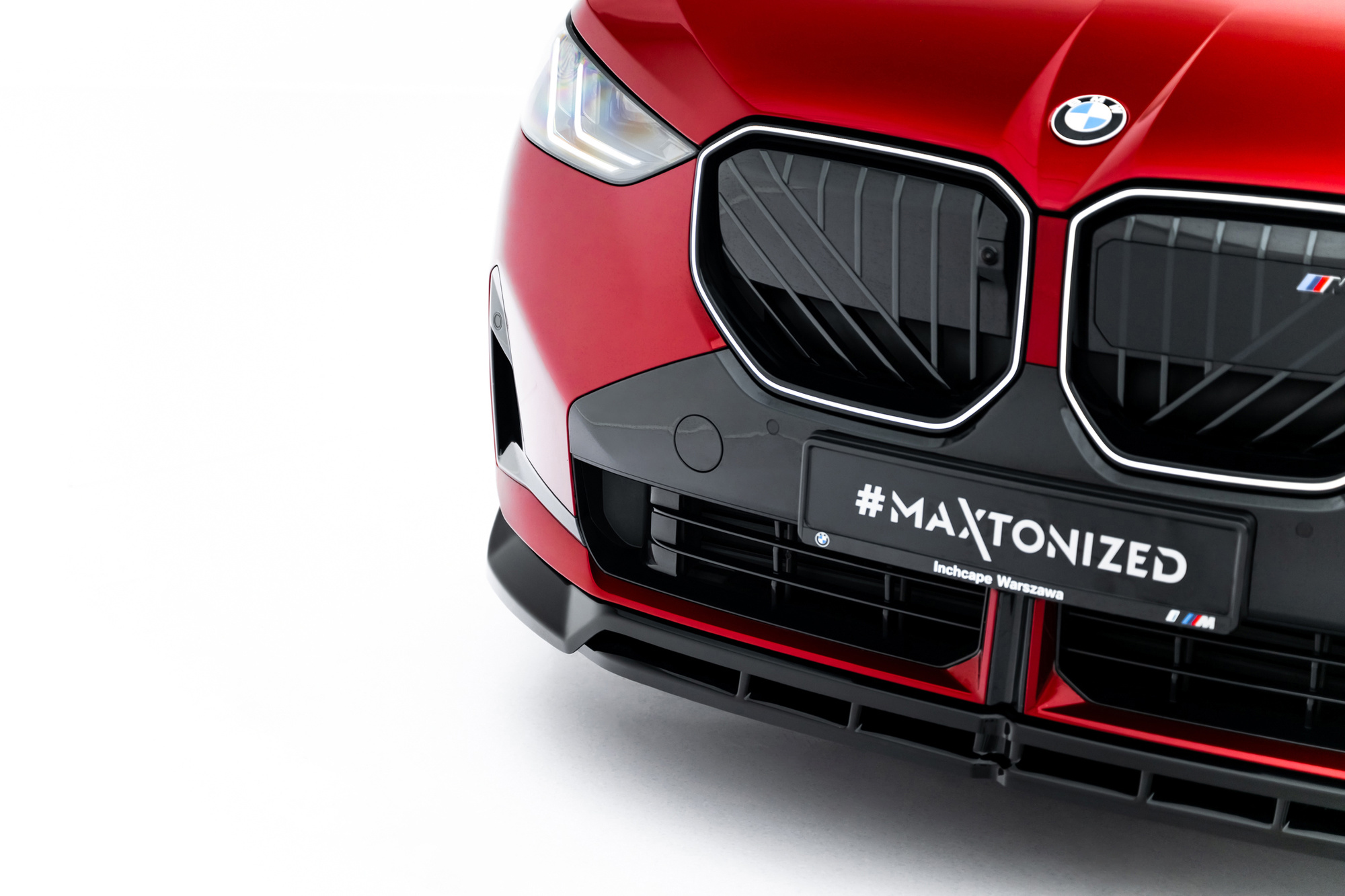 Voorspoiler passend voor BMW X3 M-Pack / M50 G45 Glans Zwart